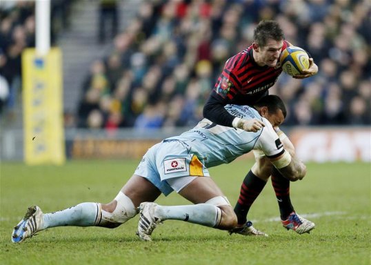 Saracens number eight Ernst Joubert is looking forward to the New Year after his side beat Northampton Saints 11-10 this afternoon.
