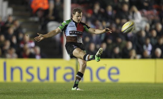 Two Harlequins tries gave the visiting side a 1-17 lead over Zebre in the European Cup.