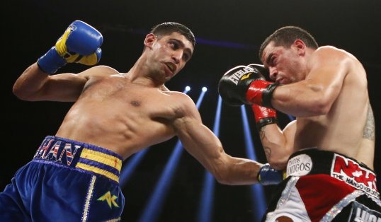 British light-welterweight Amir Khan was delighted with his 10th round stoppage over Carlos Molina, and admitted that it felt more rewarding that he kept to his game-plan.