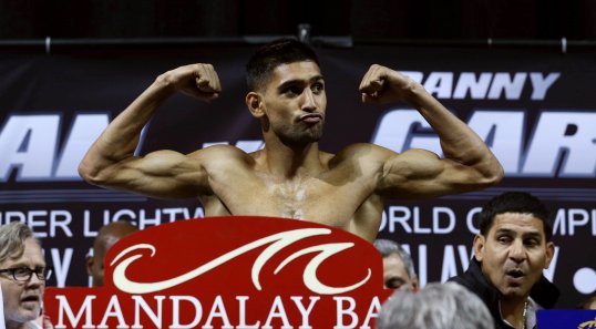 British welterweights Amir Khan and Kell Brook engaged in a heated exchange of verbal blows when they came face to face on an episode of Ringside on Thursday evening.