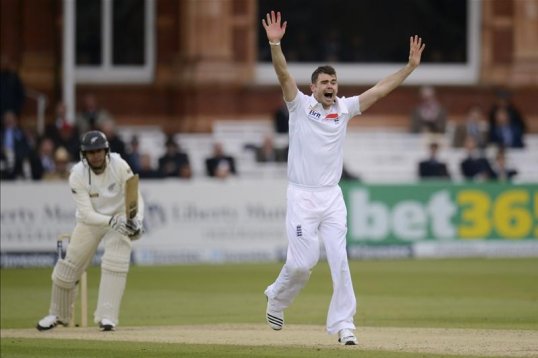New Zealand raced to 100 despite losing two early wickets, but immediately lost Ross Taylor on 66 as England fast bowler James Anderson took his third scalp of the second day of the first Test at Lord’s