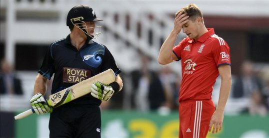 A Martin Guptill century inspired New Zealand to victory against England in the One Day International at Lords on Friday.
