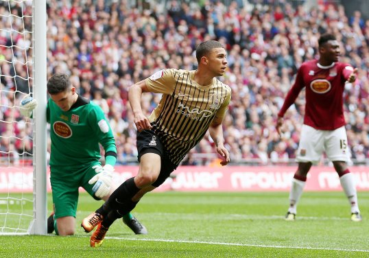 Bradford City thrashed Northampton Town at Wembley to seal their promotion to League One this afternoon.