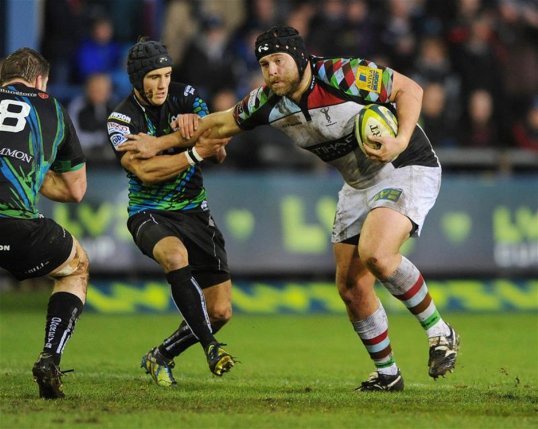 Harlequins prop Mark Lambert has said he is looking forward to the top-of-the-table clash with Leicester Tigers this coming Saturday.