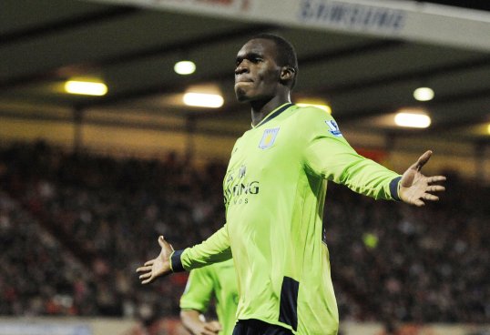 Aston Villa manager Paul Lambert has called his striker Christian Benteke