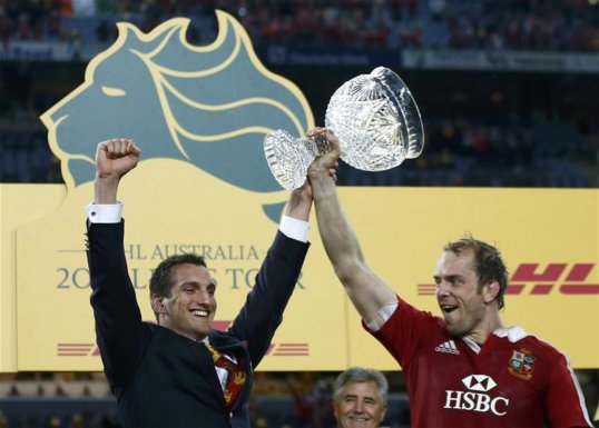 The tour captain of the British and Irish Lions, Sam Warburton, credited the entire squad after producing an emphatic 41-16 victory over Australia to secure a Test victory.