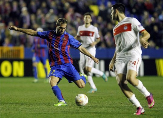 Levante midfielder Pedro Ríos was delighted his team beat Olympiacos in the Europa League and is excited by the second leg.