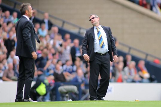 Scotland manager Craig Levein insists he is not feeling any added pressure as his team prepares to take on Wales in the World Cup qualifying clash tonight.