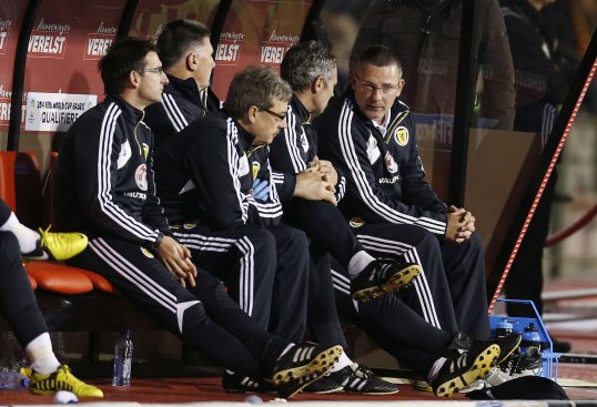 Scotland manager Craig Levein is on the brink of the sack after his Scottish FA chiefs refused to back him.