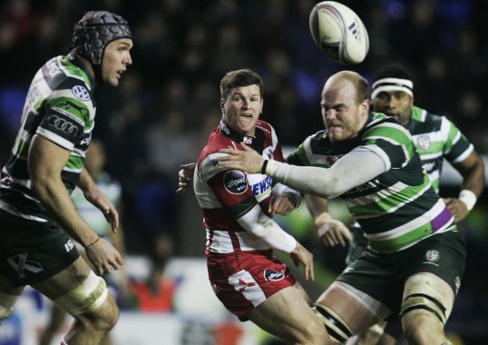 Freddie Burns dominated play as Gloucester Rugby beat London Irish 22-29 in a close fought European Challenge Cup clash.
