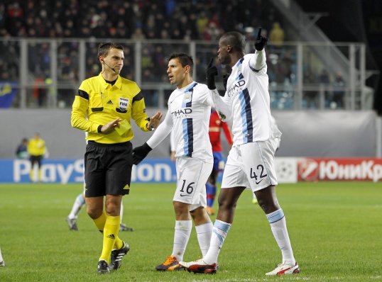 Anti-racism group Kick It Out have condemned the referee of Manchester City’s clash with CSKA Moscow after Yaya Toure was allegedly subjected to racial abuse during the game.