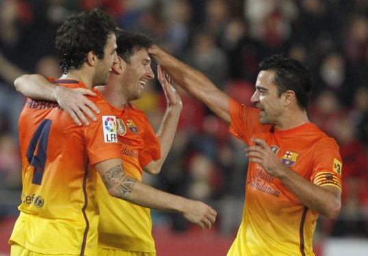 A Lionel Messi double prevented a Mallorca come-back as Barcelona took three points with a dominant 4-2 win.