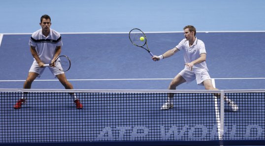 Wimbledon champions Jonathan Marray and Frederik Nielsen had their dream of a London double shattered as they were defeated in the semi-finals of the ATP World Tour Finals.