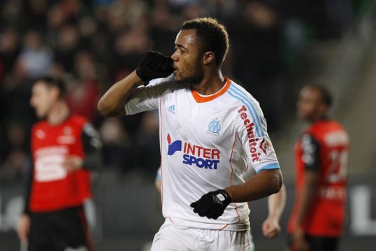 A Marseille player made the briefest of appearances on Saturday after he collected two yellow cards within two minutes of coming on as a substitute.