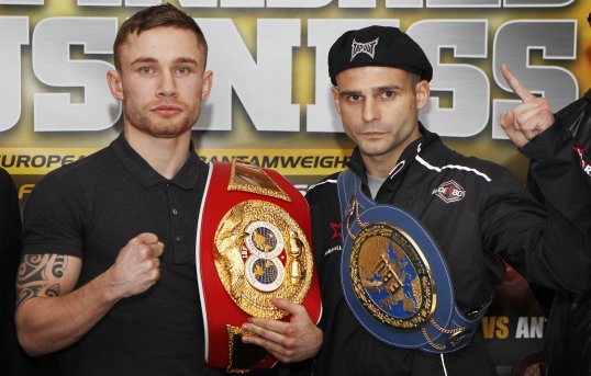 European super-bantamweight champion Kiko Martinez vowed to 'shut Carl Frampton's mouth' ahead of their clash in Belfast on Saturday night.