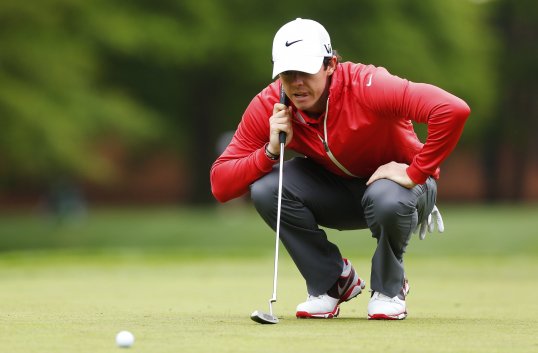 Rory McIlroy is one of seven players tied for the lead after the first round at the Wells Fargo Championship.