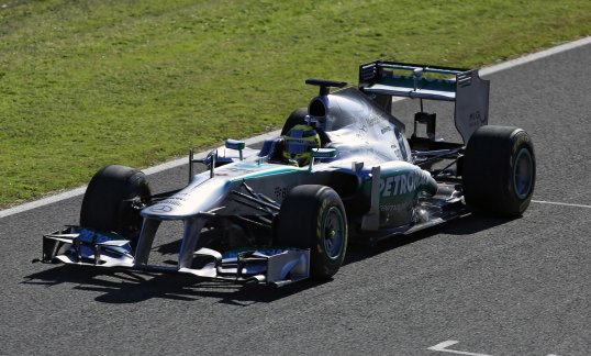 A humble Nico Rosberg set the fastest time in the winter testing season in his Mercedes by slashing 0.4 seconds of his team mate Lewis Hamiton, but insisted we were yet to see the best for his team’s competitors.