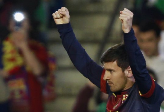 Barcelona striker Lionel Messi has vowed he'll try to score more goals this year after he beat Gerd Müller's of 85 goals in one calendar year.