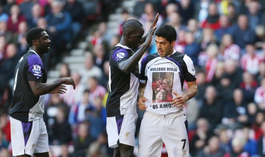 Liverpool hero Luis Suarez bagged a brace on his league return against Sunderland at the Stadium of Light on Sunday.