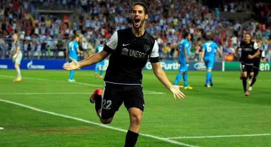 AC Milan could only manage a scoreless draw against an impressive Anderlecht while Málaga destroyed Russians Zenit St Petersburg 3-0 in the opening Group C matches.