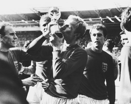 World Cup-winning captain Bobby Moore lost a testicle to cancer two years before he led England in their 4-2 thrashing of West Germany.