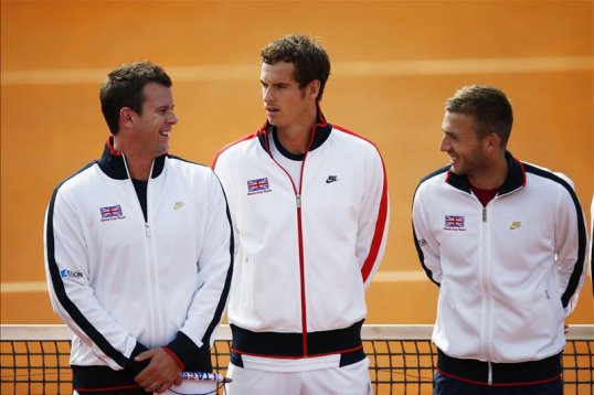 Andy Murray beat Borna Coric 6-3 6-0 6-3 to help Great Britain beat Croatia in the first of their David Cup ties.