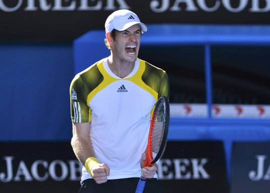 Andy Murray eased into the Australian Open semi-finals with a straight sets win over Jeremy Chardy.