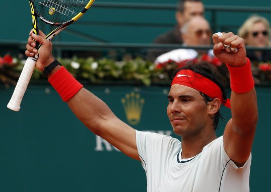 Rafael Nadal eased into the Barcelona Open final with a straight-sets victory over Milos Raonic yesterday.