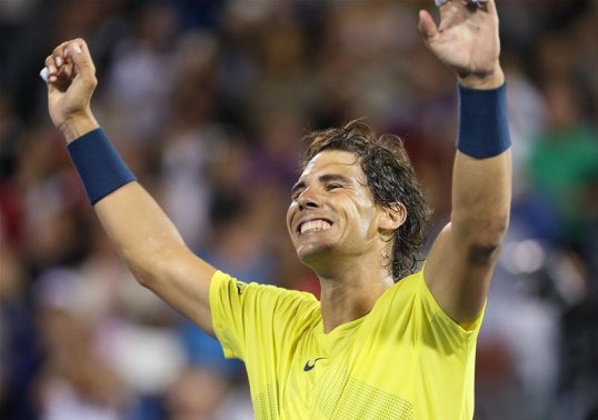 Spain's Rafael Nadal will face Milos Raonic in the final of the Rogers Cup after defeating world number one Novak Djokovic in Canada.