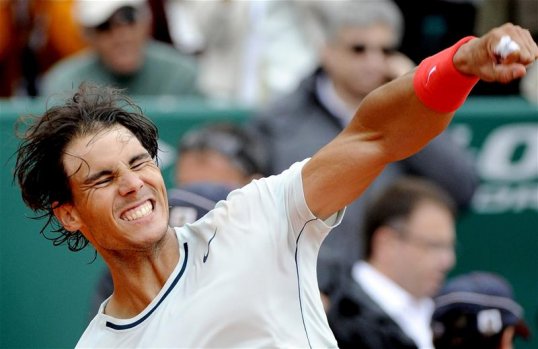 World number five Rafael Nadal overcame his Monte Carlo Masters upset with a clinical 6-4 6-2 victory over Carlos Berlocq in the second round of the Barcelona Open.