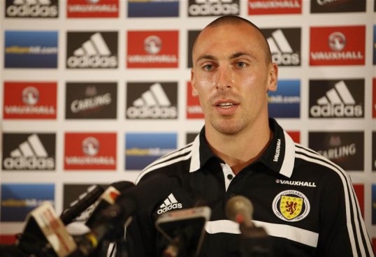 Scotland captain Scott Brown said that the pressure is on England to perform in the friendly at Wembley Stadium on Wednesday.