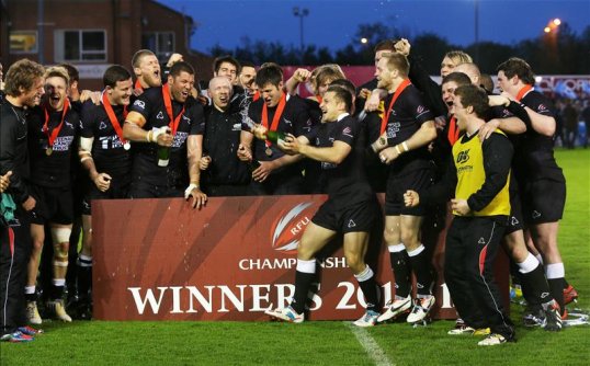 Newcastle Falcons returned to the Premiership after a season in the Championship with a 31-24 victory over Bedford Blues.