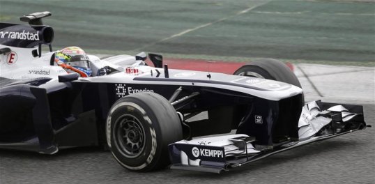Williams’ Pastor Maldonado said his team are struggling for consistent speed after he finished almost three seconds off the pace of Red Bull’s Sebastian Vettel, who topped the timesheets in practice ahead of the Australian Grand Prix.