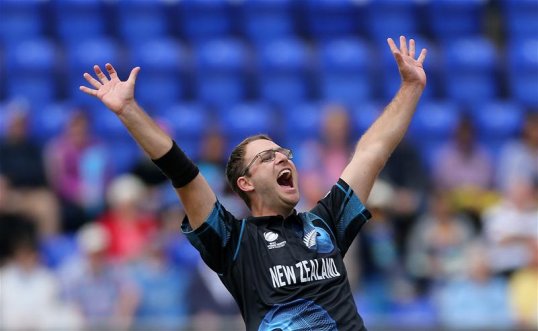 Sri Lanka’s Champions Trophy was in disarray in just 10 overs after New Zealand tore through the top order to record 37-4 in Cardiff