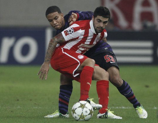 Olympiakos came from behind to win this Champion Leagues Group B game but are still knocked out of the competition.