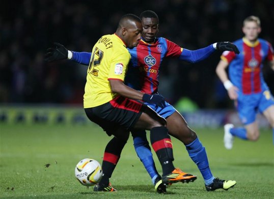 A win for either Watford or Crystal Palace would have seen them move into the automatic promotion places in the Championship but a 2-2 draw leaves both sides in the play-off positions.