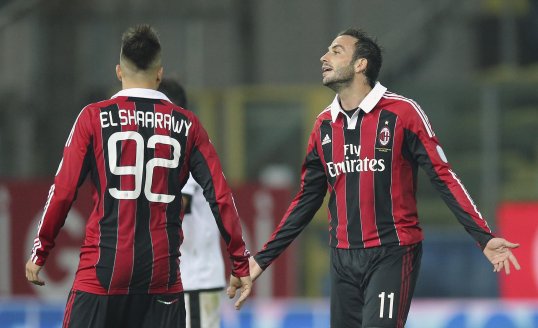 Parma held AC Milan to a draw at the Stadio Ennio Tardini today.