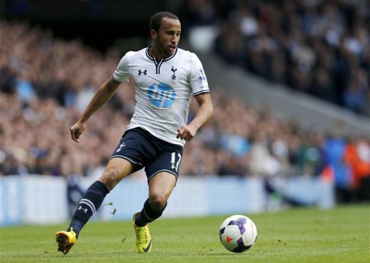 Tottenham Hotspur winger Andros Townsend is top of the Premier League shooting rankings, with Robin van Persie of Manchester United in second and Arsenal's