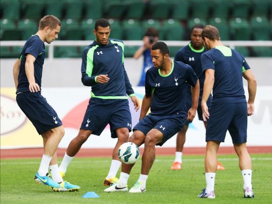 Tottenham Hotspur boss Andre Villas-Boas has picked three new signings in his starting line-up for his side’s Europa League play-off first-leg away at Dinamo Tbilisi.
