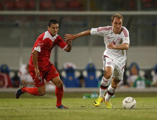 A penalty from Liverpool defender Daniel Agger gave Denmark a 1-0 win against World Cup qualification rivals Armenia in Yerevan on Tuesday night.
