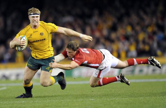 Australia flanker David Pocock will miss Saturday's autumn international against England at Twickenham with a calf injury.