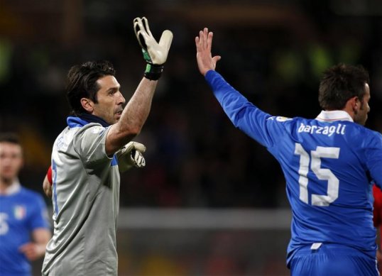 Italy national coach Cesare Prandelli hailed his captain Gianluigi Buffon’s performance in their 2-0 World Cup qualifying victory away at Malta.