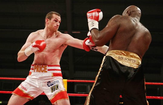 British heavyweight champion David Price has continued his march towards a possible world title shot with a brutal second-round knock-down on Matt Skelton in Liverpool.