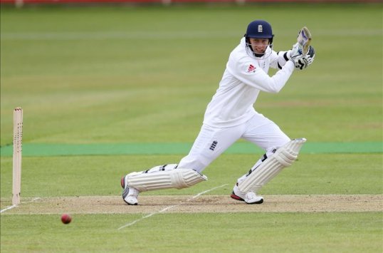 England Lions captain Joe Root was dismissed by New Zealand’s Doug Bracewell after posting an impressive 179 at Grace Road.