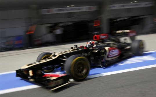 Lotus driver Kimi Räikkönen was pleased to take second place at the Chinese Grand Prix after sustaining damage to the front of his car early on at the race in Shanghai.