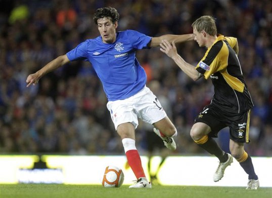 Rangers have sacked Francisco Sandaza after the striker revealed contract details during a hoax phone call.