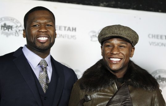 Rapper turned boxing promoter 50 Cent has announced his feud with five division world champion Floyd Mayweather was fake.