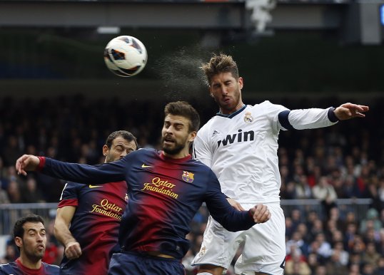 Barcelona’s might looked to be fading as they suffered their second El Clasico defeat to Real Madrid in a week in an explosive match at the Bernabéu.