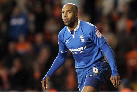 Birmingham City striker Marlon King has been arrested on suspicion of dangerous driving after a three-car accident on the A46 in Nottinghamshire.