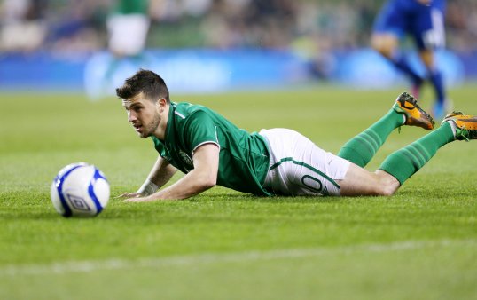 The Greeks have defeated the Republic of Ireland 1-0 as the hosts failed to recover from a first half goal from Jose Holebas.